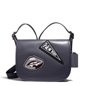 🌸FLASH SALE  FINAL PRICE 🌸PATRICIA SADDLE 23 WITH COOL VARSITY PATCHES